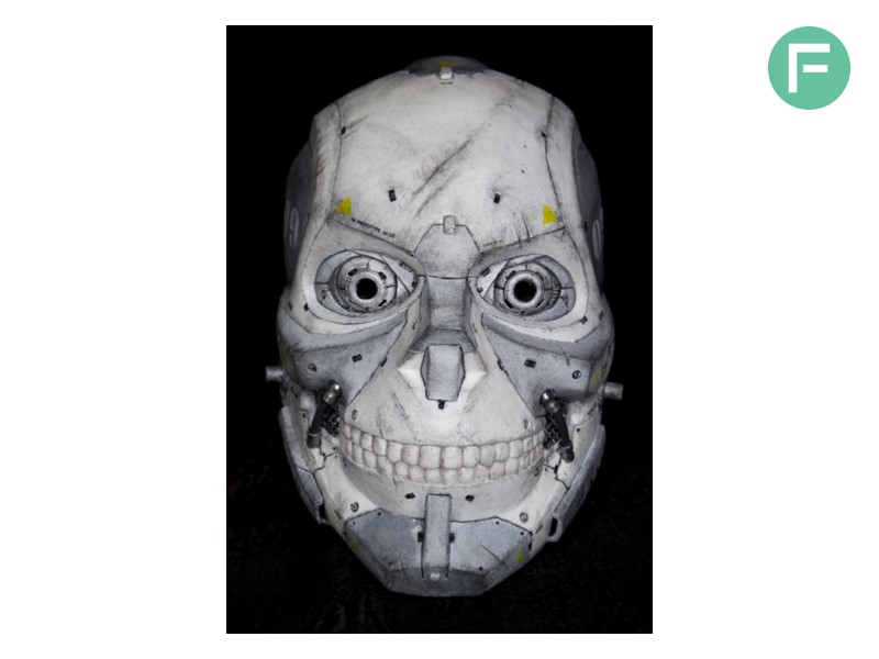 Maschera in resina poliuretanica Smooth-cast 65D realizzata da Morando Alessio