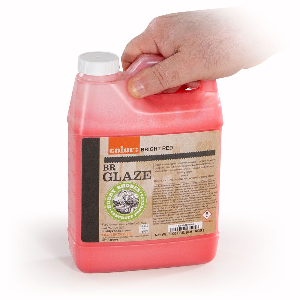 glaze bright red